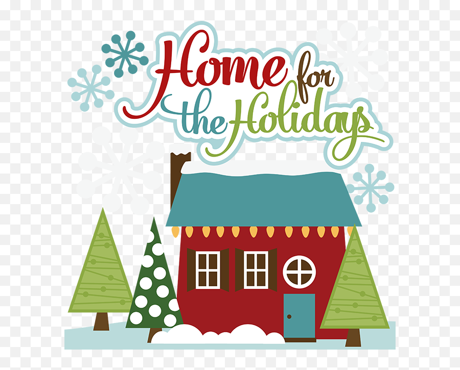 Library Of Christmas Home Clipart Download Png Files - Holiday Home Clipart Emoji,Holiday Clipart