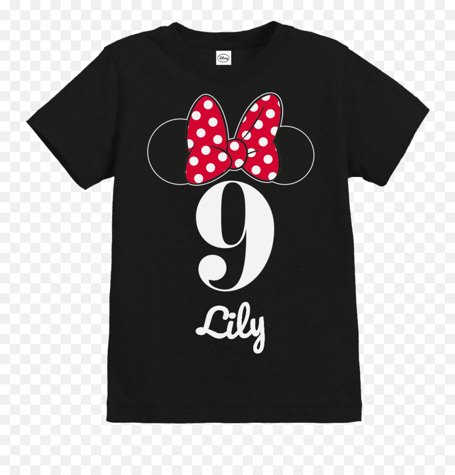 Official Girls Disney Minnie Mouse Bow - Birthday T Shirt Minnie Mouse Emoji,Minnie Mouse Bow Png