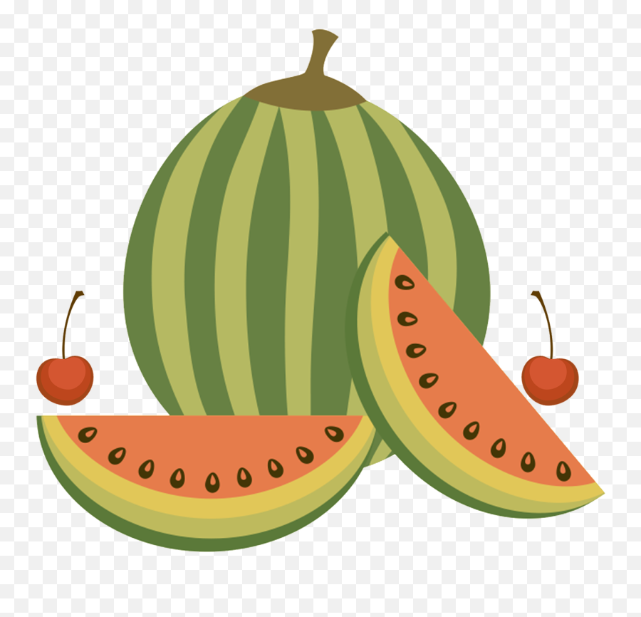 Watermelon Cherries Fruits Emoji,Watermelon Transparent