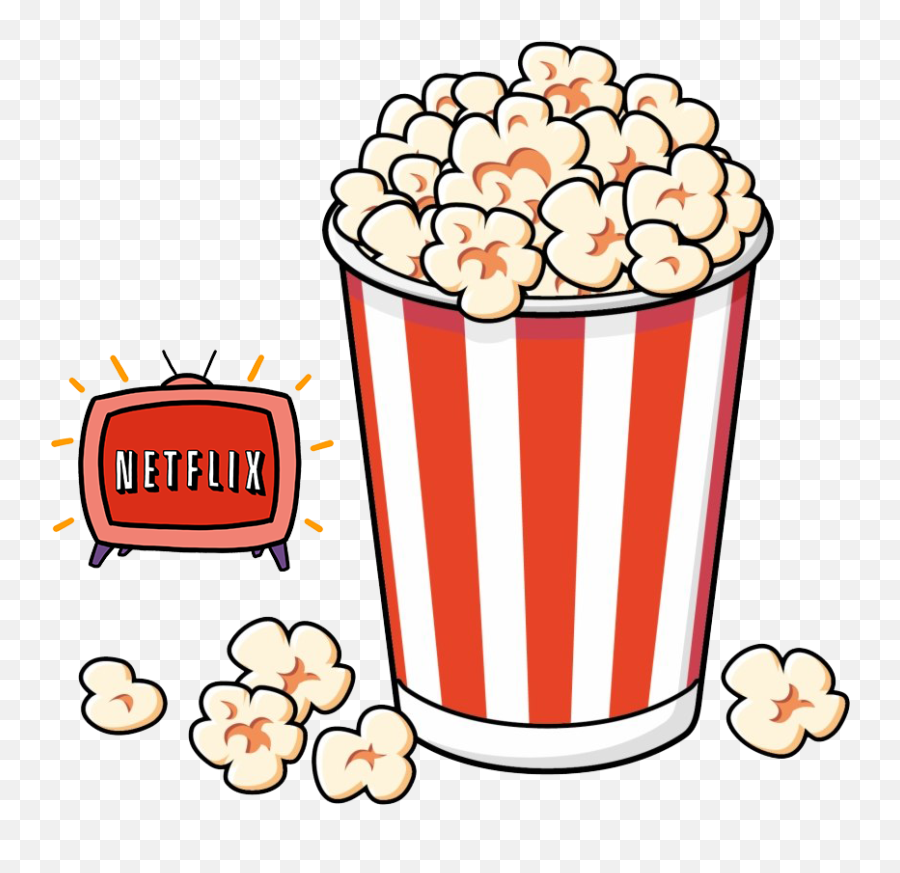 Netflix Popcorn - Netflix Png Emoji,Netflix Png