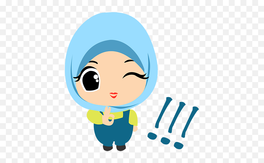 Updated Cute Hijab Girl Wastickerapps - Muslimah Emoji,Hijab Clipart