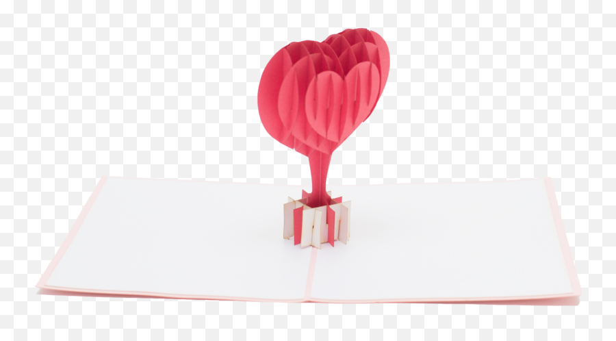 Download Red Balloon Heart Pop Up Card - Heart Full Size Emoji,Red Balloon Transparent
