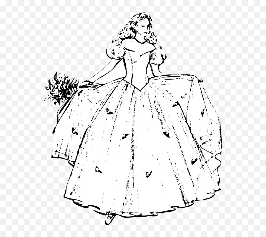 Free Photo Beautiful Dress Princess Woman Gown Young Flowers Emoji,Princess Dress Clipart