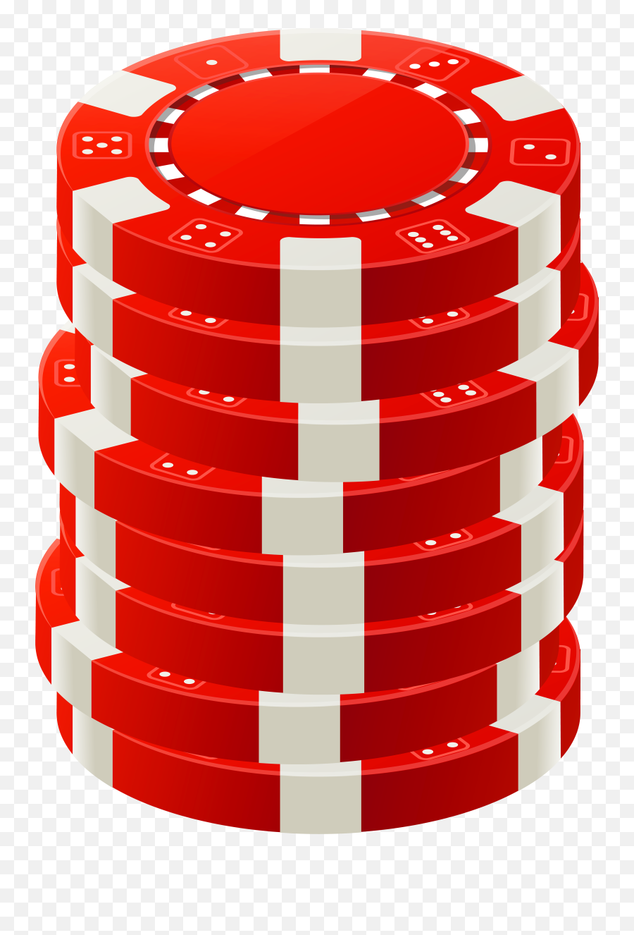Red Poker Chips Png Clip Art - Transparent Background Poker Chips Png Transparent Emoji,Chips Clipart