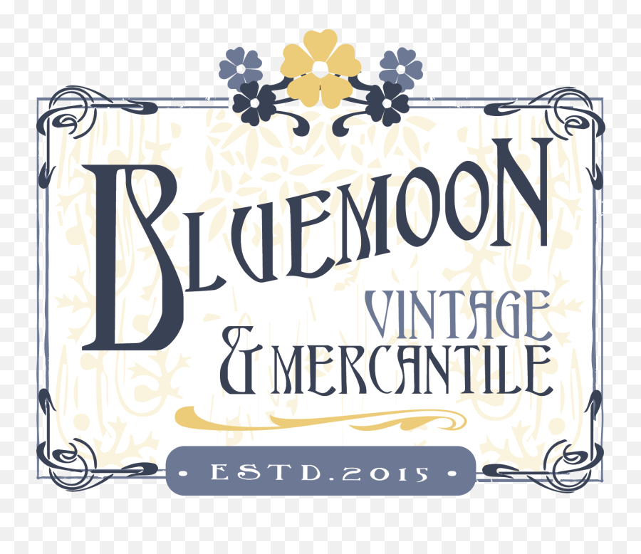 Blue Moon Vintage Mercantile - Decorative Emoji,Blue Moon Logo