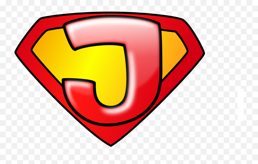 Superman Logo With J Pattern Free Image - Jesus Superhero Emoji,Super Man Logo