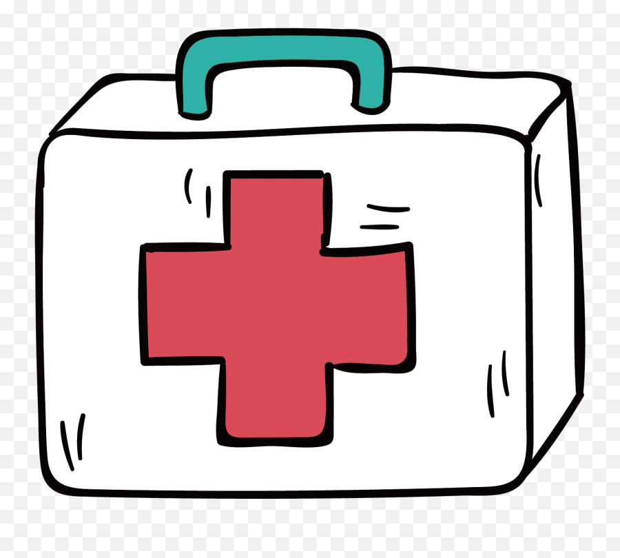 Emergency First Aid Doctor Clipart Png - First Aid Kit Cartoon Transparent Emoji,Doctor Clipart