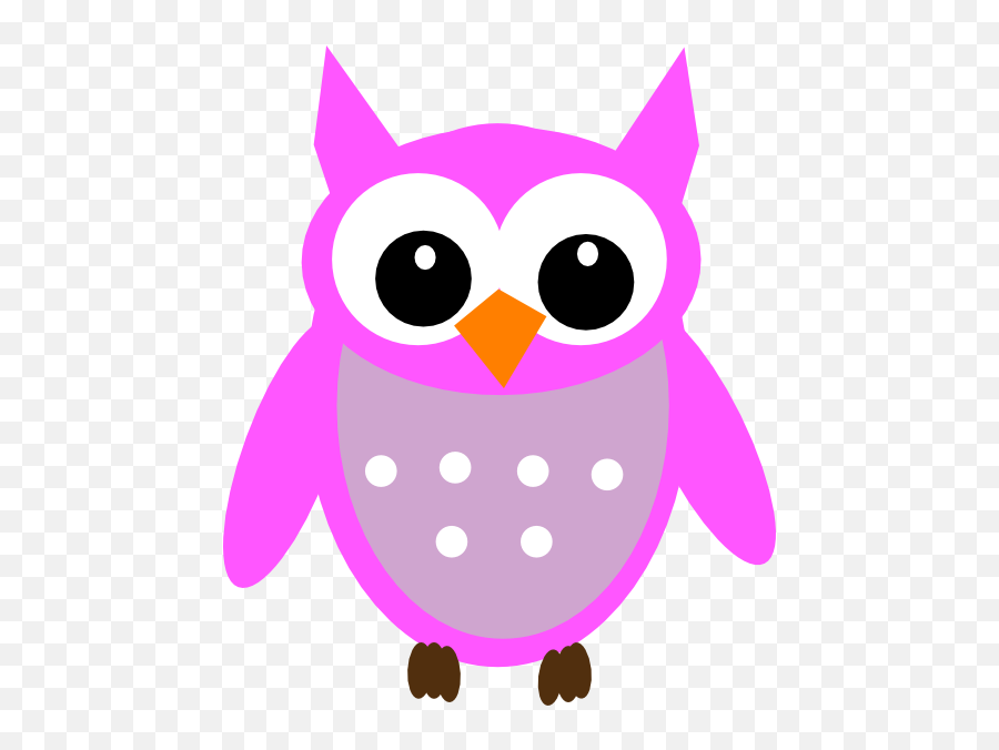 Pink Hoot Owl Clip Art At Clker - Hoot Owl Clip Art Emoji,Owls Clipart