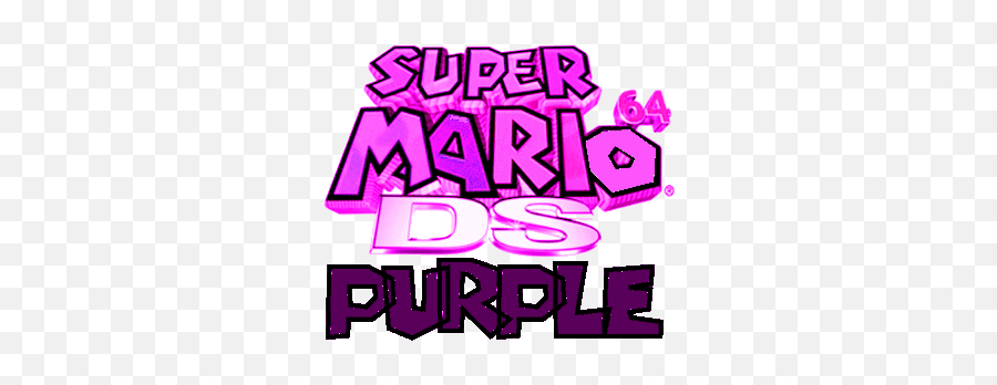 Purple - Girly Emoji,Super Mario 64 Logo