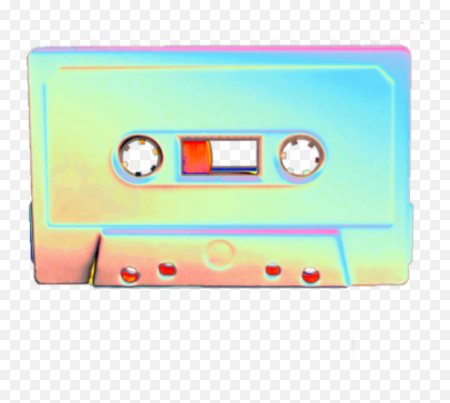 Original Tape Cassette Holo Sticker By Dinaaaaaah - Cassette Vaporwave Png Emoji,Cassette Tape Clipart