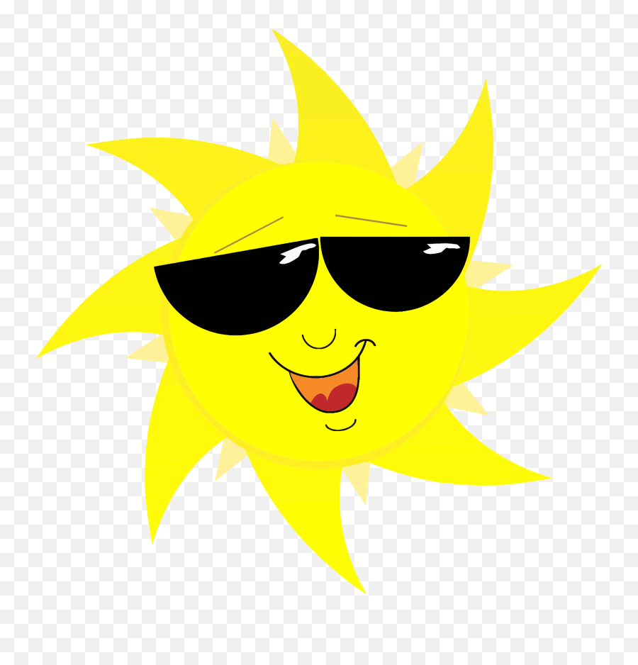 Library Of A Smiling Sun Vector Transparent Stock Png Files - Sun Face With Sunglasses Emoji,Sunshine Clipart