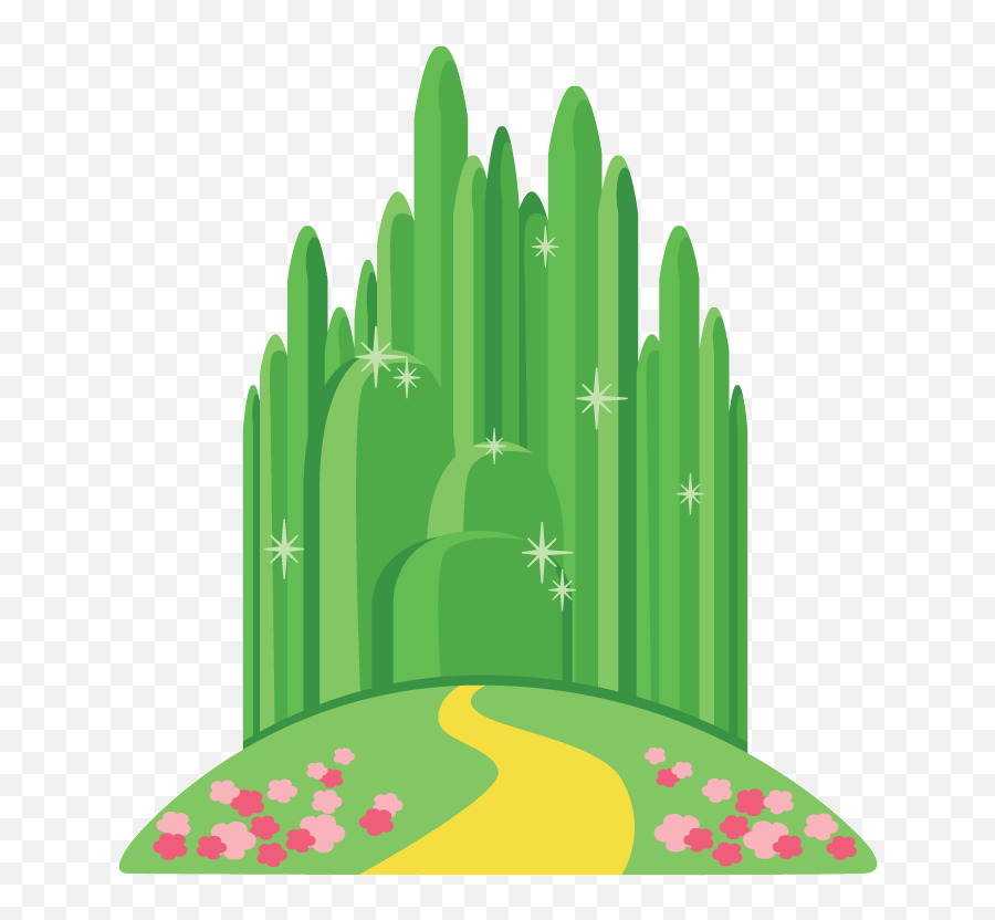 Download Yellow Brick Road Png - Emerald City Wizard Of Oz Yellow Brick Road Emerald City Clipart Emoji,Wizard Of Oz Clipart