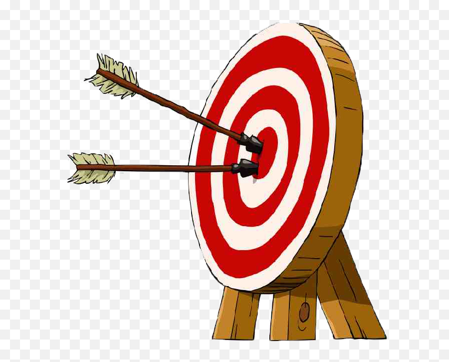 Range Clipart Archery Range - Bow And Arrow Target Png Emoji,Archery Clipart