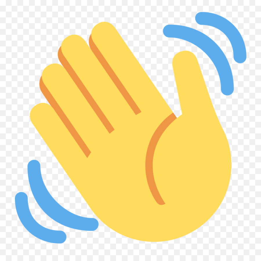 Waving Hand Emoji - Whatsapp Slap Emoji,Wave Emoji Png