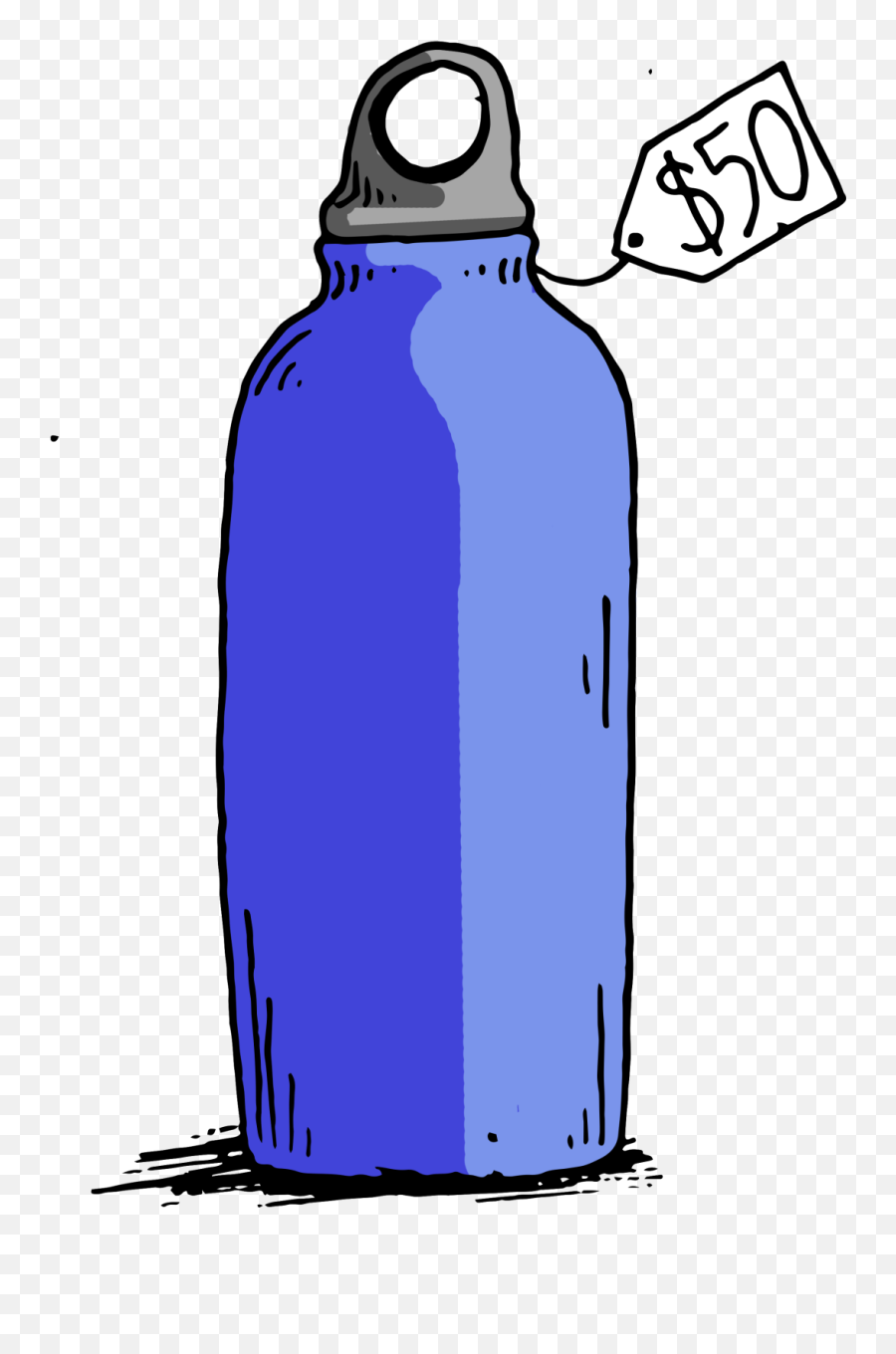 Price Gouging Reusable Bottles At The - Cylinder Emoji,Water Bottle Clipart