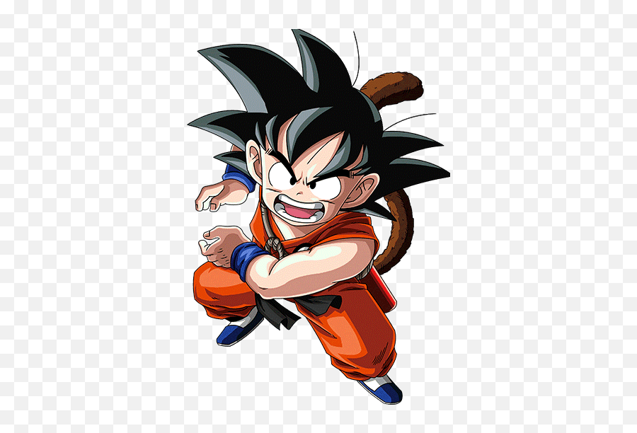 Kid Goku Render Png Image With No - Dragon Ball Kid Goku Kamehameha Emoji,Kid Goku Png