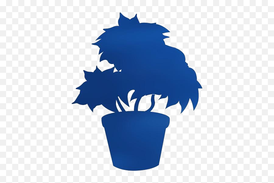 Potted Plant Silhouette Transparent - Clip Art Images Of Ornamental Plants Emoji,Plant Transparent Background
