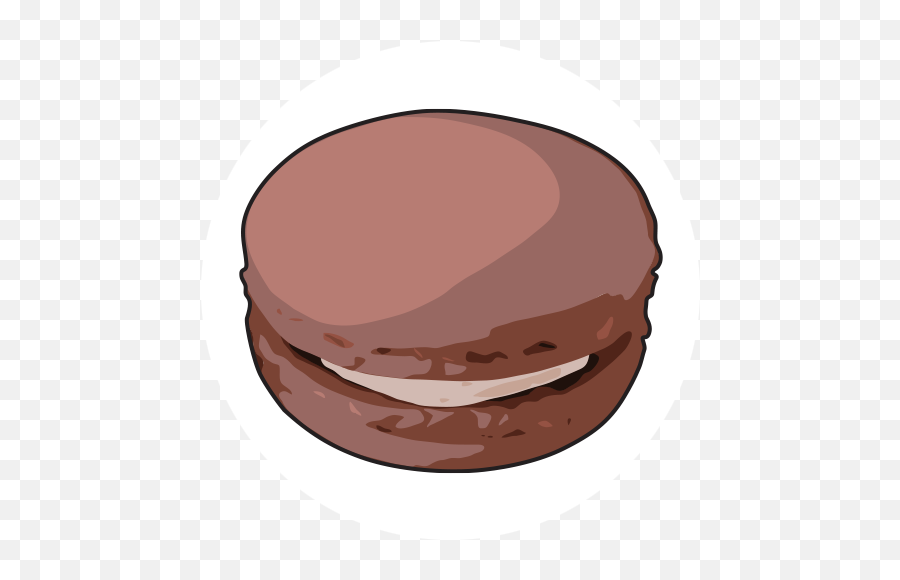 Download Color For Macarons - Chocolate Macaron Cartoon Transparent Emoji,Macaron Clipart