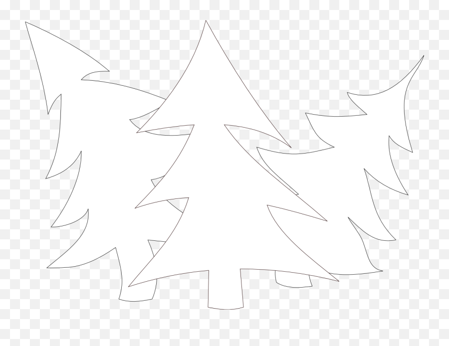 Christmas Tree Black And White Xmas Tree Clip Art Christmas - Automotive Decal Emoji,Christmas Tree Clipart