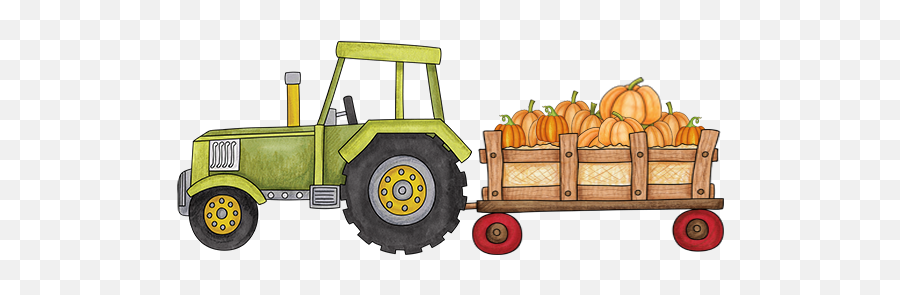 Clipart Pumpkin Tractor Picture 2473937 Clipart Pumpkin - Field Trip Pumpkin Patch Clipart Emoji,Tractor Clipart
