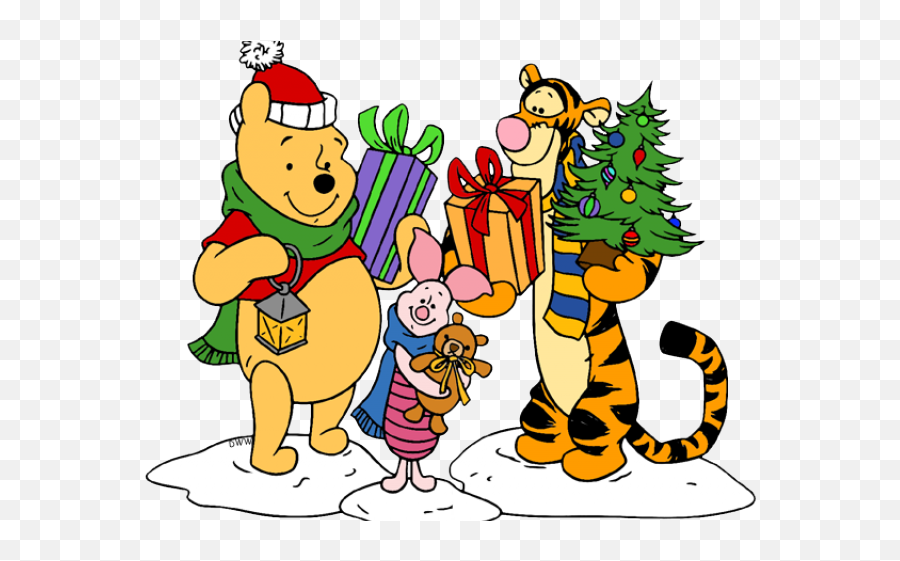 Holidays Clipart Winnie The Pooh - Winnie The Pooh And Winnie The Pooh Holiday Transparent Emoji,Holiday Clipart