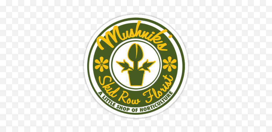 Mushniks Skid Row Florist Sticker - Little Shop Of Horrors Sticker Emoji,Florist Logo