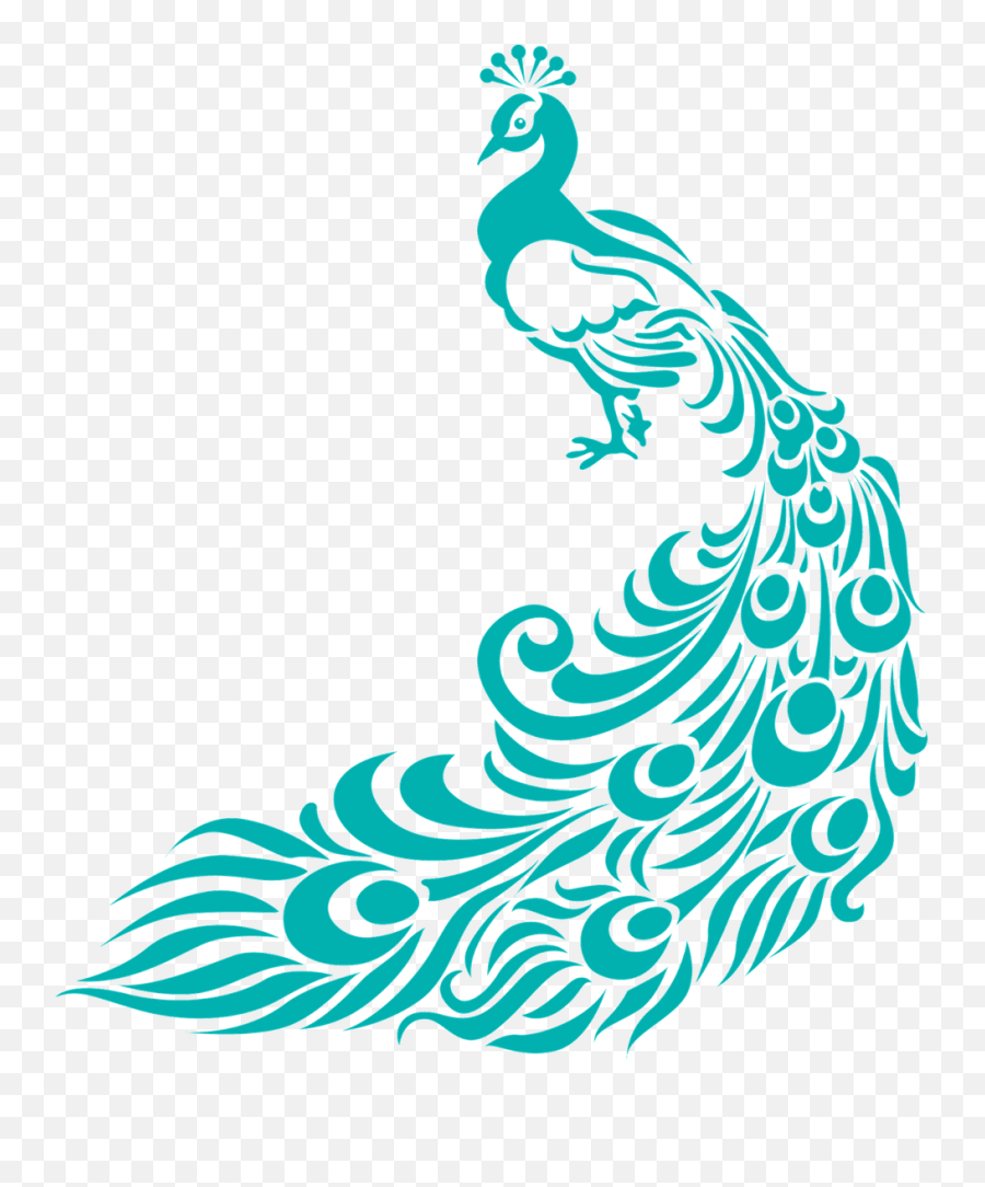 Home Decor Large - Size Simple Peacock Designs Clipart Peacock Fabric Painting Designs Emoji,Border Design Clipart