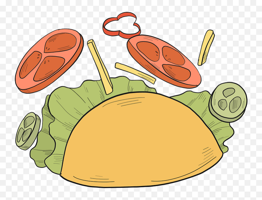Taco Clipart Free Download Transparent Png Creazilla - Diet Food Emoji,Cute Taco Clipart