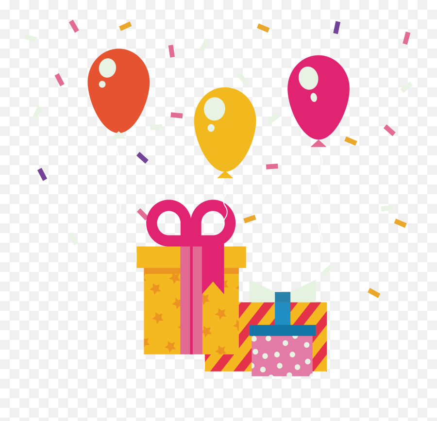 Birthday Gift Party - Vector Cumpleaños Png Transparent Png Emoji,Birthday Transparent Background