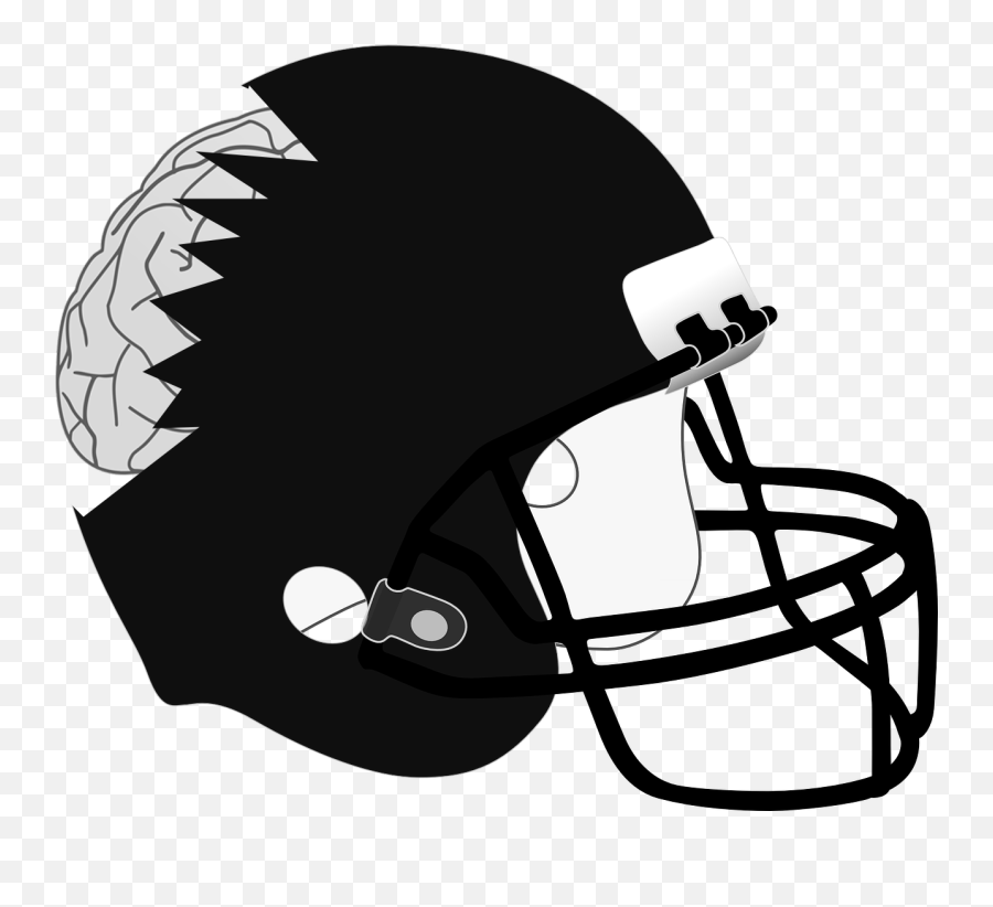 Free American Football Clipart Black And White Download - Football Helmet Clipart Transparent Emoji,Football Clipart Black And White