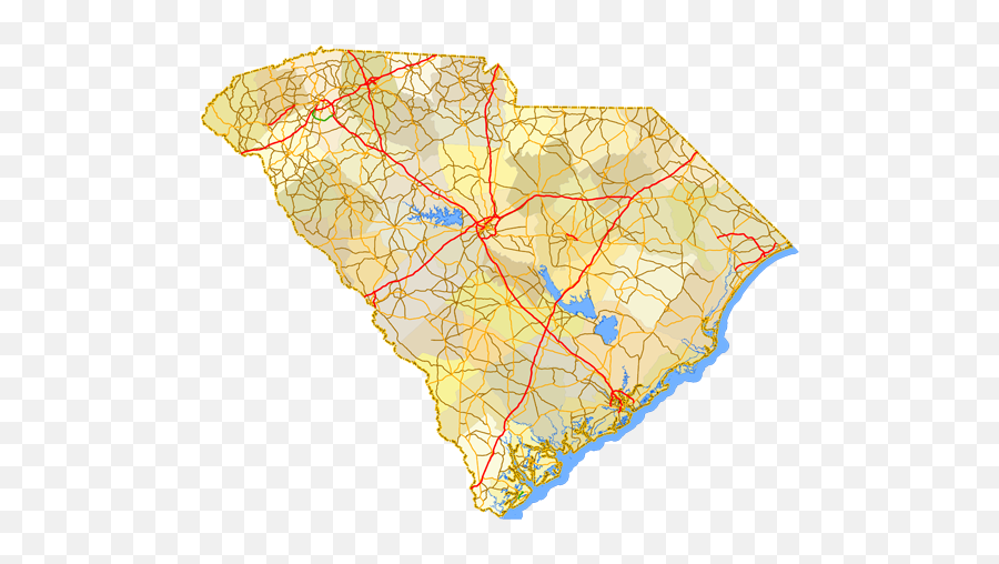 South Carolina - Aaroads Emoji,North Carolina Outline Png