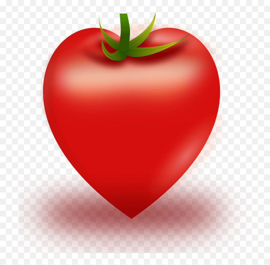 Heart Shaped Tomato Clipart Free Download Transparent Png Emoji,Heart Shape Clipart