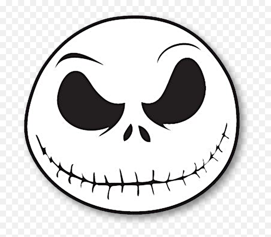 The Nightmare Before Christmas Clipart - Jack Nightmare Before Christmas Face Emoji,Nightmare Before Christmas Clipart