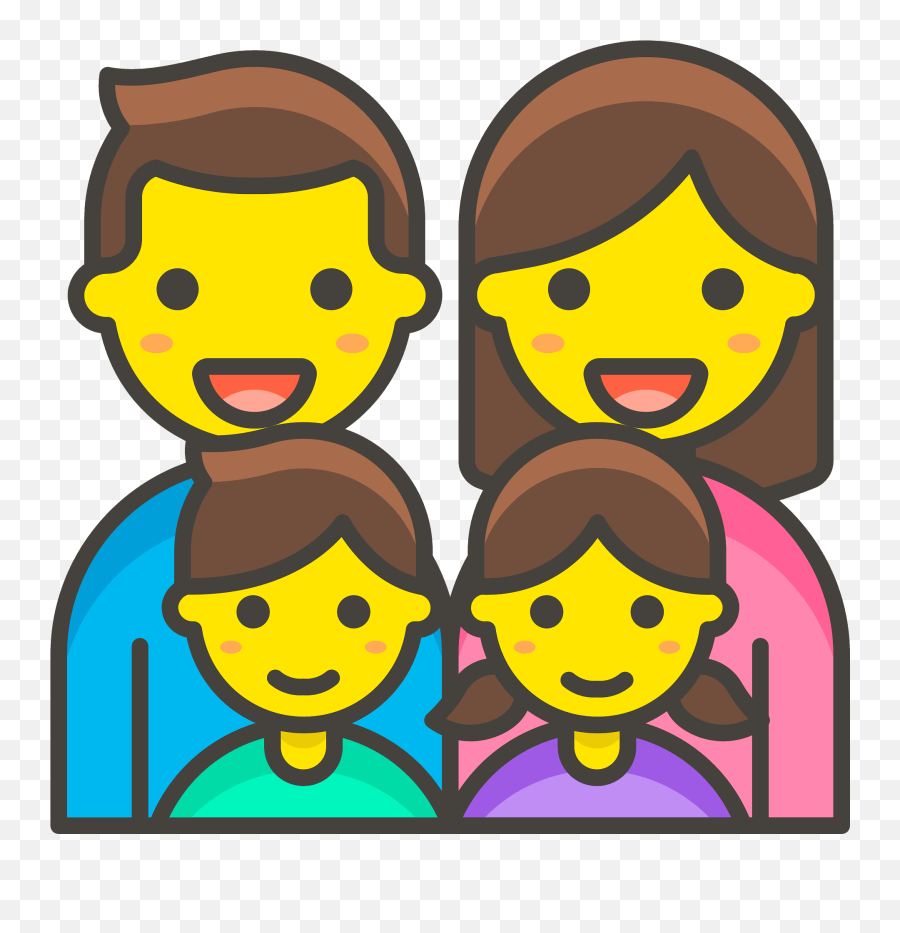 Family Man Woman Girl Boy Emoji Clipart Free Download,Boys And Girls Clipart