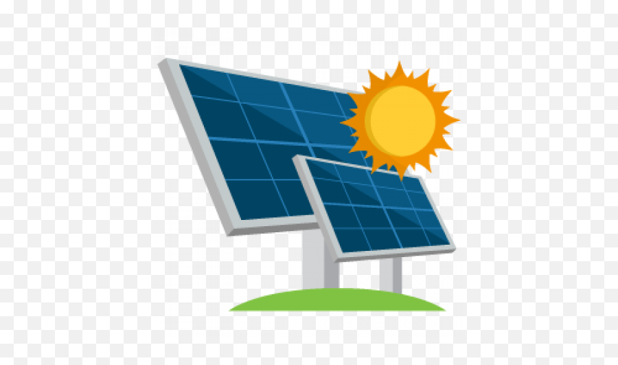 Library Of Solar Panel Clip Freeuse - Solar Panels Transparent Cartoon Emoji,Transparent Solar Panels