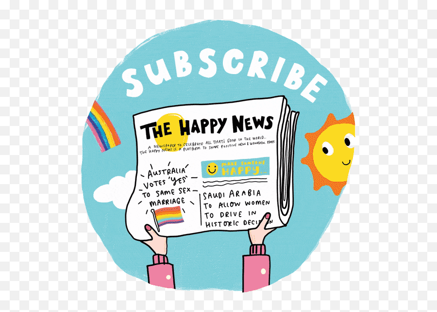 The Happy Newspaper Subscription - Happy News Newspaper Emoji,Subscribe Transparent