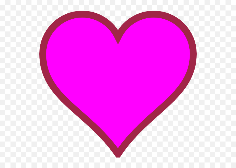 Download Hot Pink Heart Png Related - Transparent Background Heart Clipart Pink Emoji,Pink Heart Png