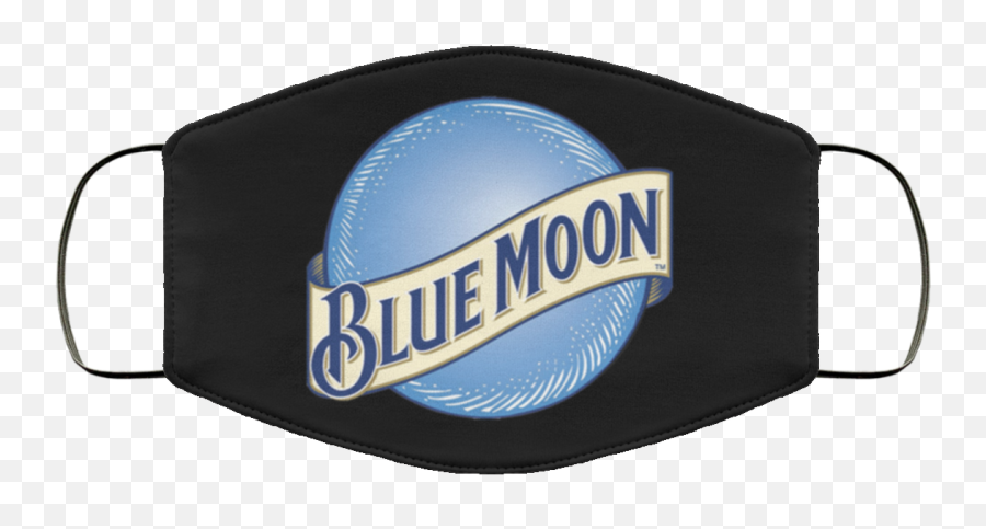 Blue Moon Beer Face Mask Washable Reusable - The Grapevine Restaurant Karaoke Bar Emoji,Blue Moon Logo