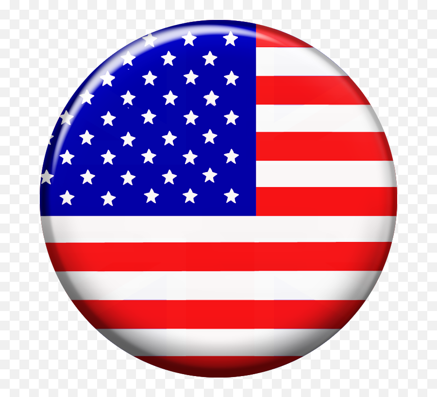 Round American Flag Clipart - Pier 76 Emoji,American Flag Clipart