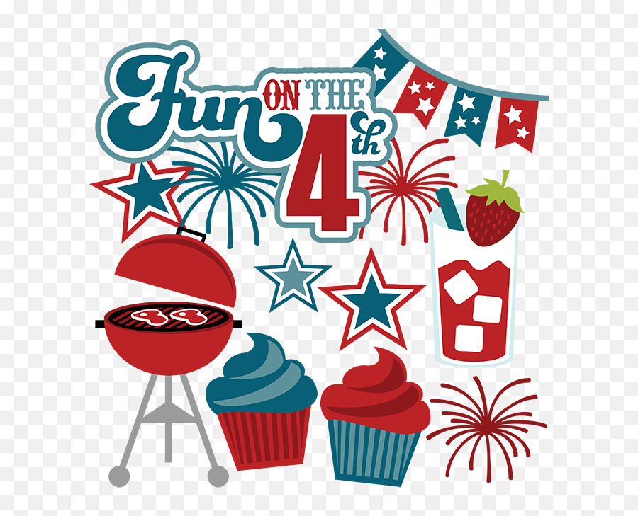 4th Of July Clipart Png - July 4th Bbq Clip Art Emoji,4th Of July Clipart
