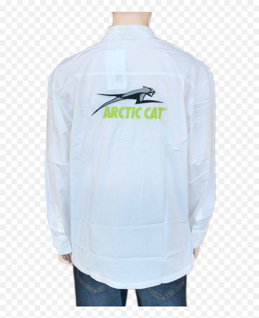 Business Shirt Ls White Xxl - Long Sleeve Emoji,Arctic Cat Logo