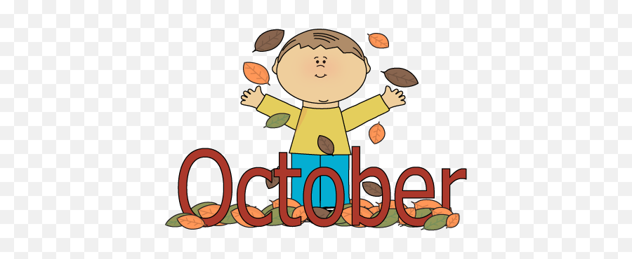 Autumn October Month Clip Art - October Clipart Emoji,October Clipart