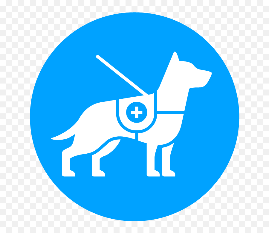 Information - Transparent Service Dog Clipart Emoji,Dog Logo