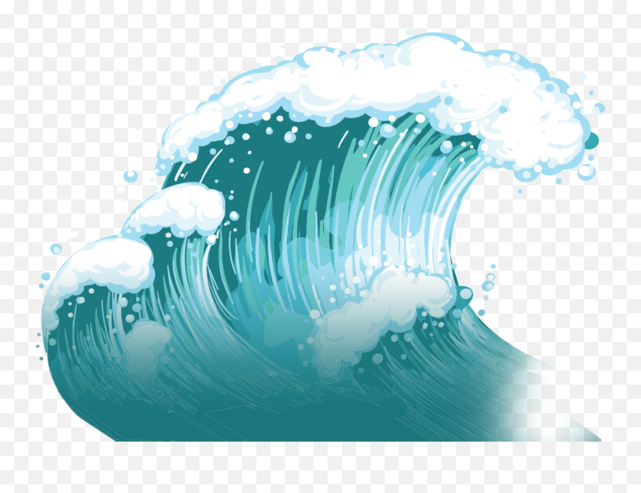 Waves Clipart Transparent Png Image - Transparent Background Wave Clipart Emoji,Waves Clipart