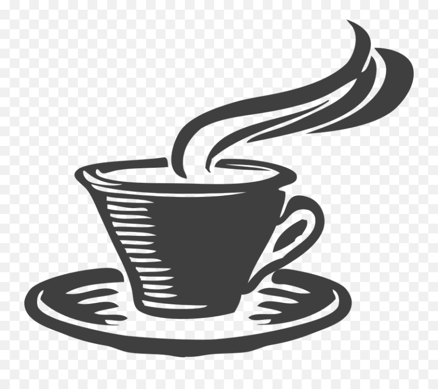 Download Hd Tea Cup Gray Coffee Aroma Java Steam Break - Tea Cup Clipart Emoji,Coffee Steam Png