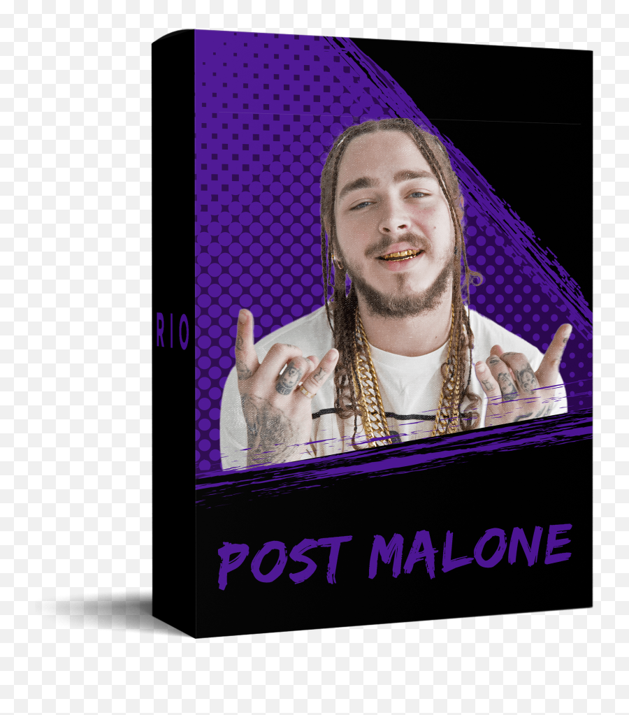 Post Malone Vocal Preset Riosounds - Post Malone With Dreads Emoji,Post Malone Png