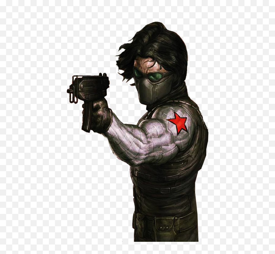 Bucky Barnes Winter Soldier Art - Winter Soldier Marvel Comics Png Emoji,Bucky Barnes Png