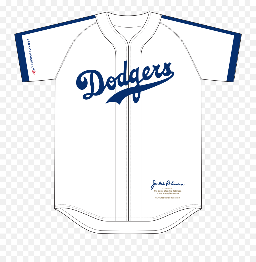Dodgers Celebrate Jackie Robinson And - Transparent Dodgers Jersey Png Emoji,Dodgers Png
