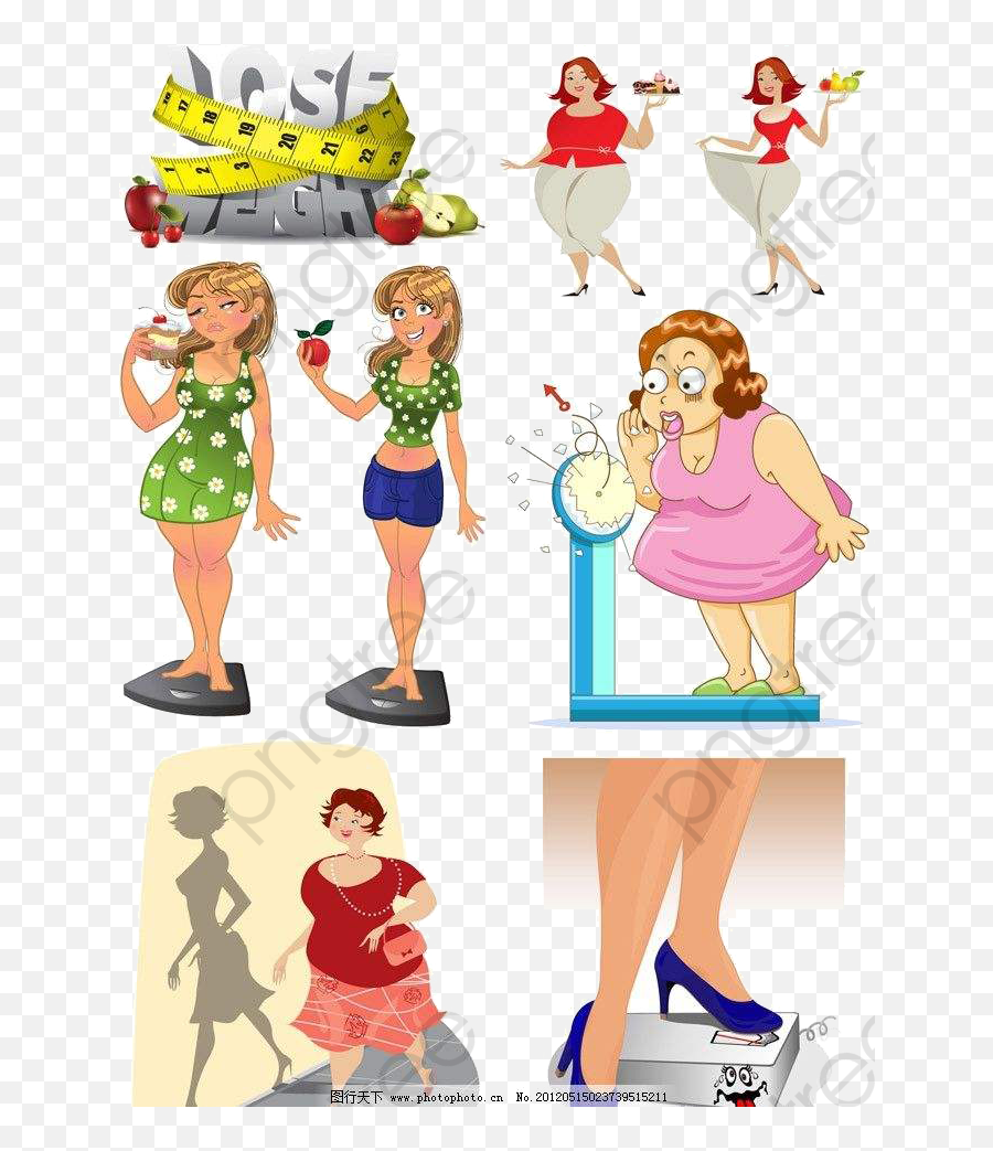 Thin And Fat People People Clipart Thi 394085 - Png Depressed Because Im Over Weight Emoji,Fat Clipart