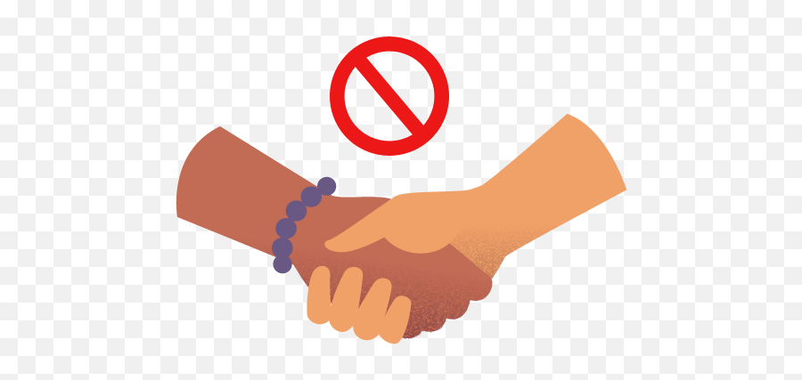 Coronavirus Precaution Png No Hand Shake Clipart - Language Emoji,Shake Clipart